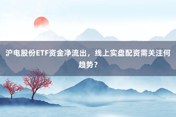 沪电股份ETF资金净流出，线上实盘配资需关注何趋势？
