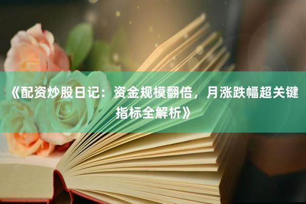 《配资炒股日记:资金规模翻倍,月涨跌幅超关键指标全解析》